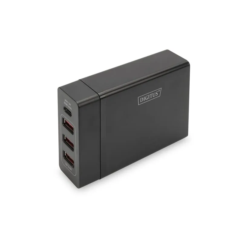 Digitus Caricabatterie USB universale 4 porte, USB Type-C™ - immagine 1