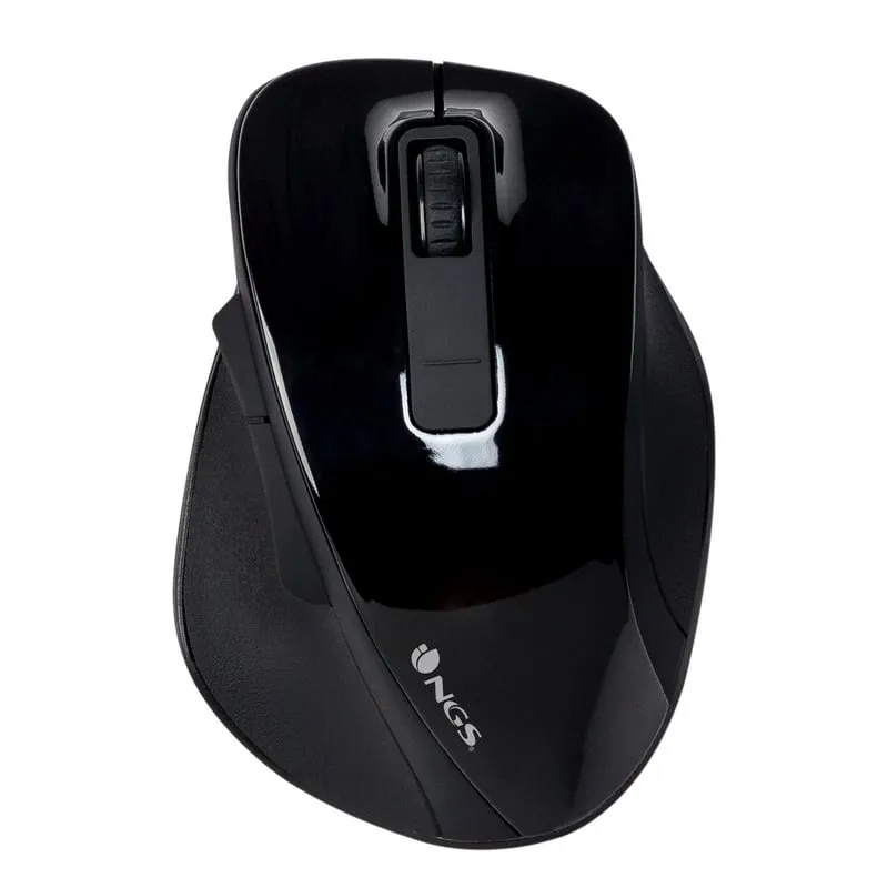 NGS Bow mouse Mano destra RF Wireless Ottico 1600 DPI Nero - immagine 1