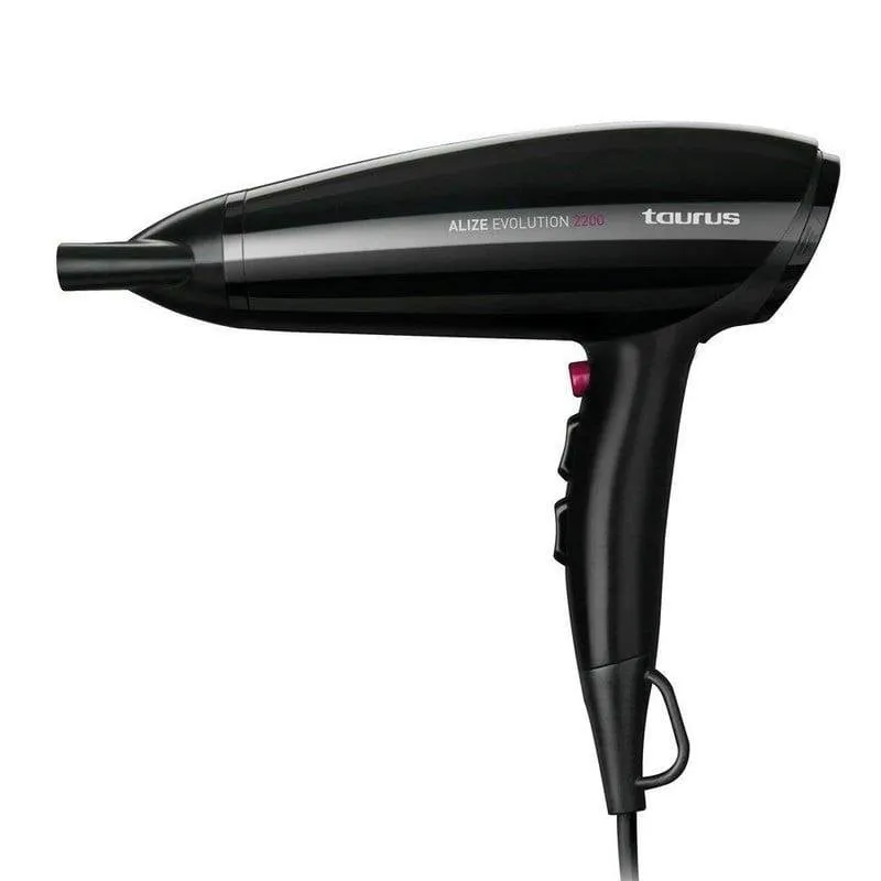 Asciugacapelli Taurus Alize Evolution Professionale 2200W 2 Velocità 3 Temperature Nero - immagine 1