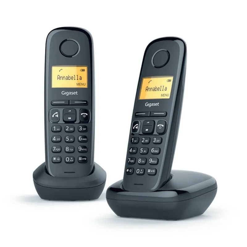 Telefono Gigaset A270 Dect Duo nero - immagine 1