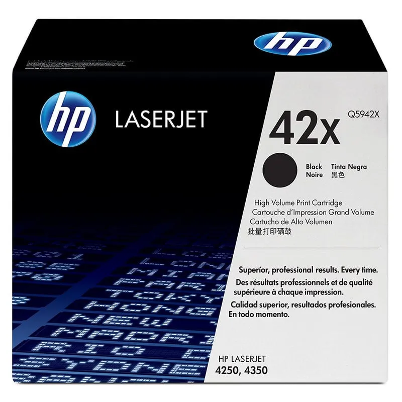 Toner HP 42X Originale Laserjet 4250 4350 Nero 20000 pagine - immagine 1