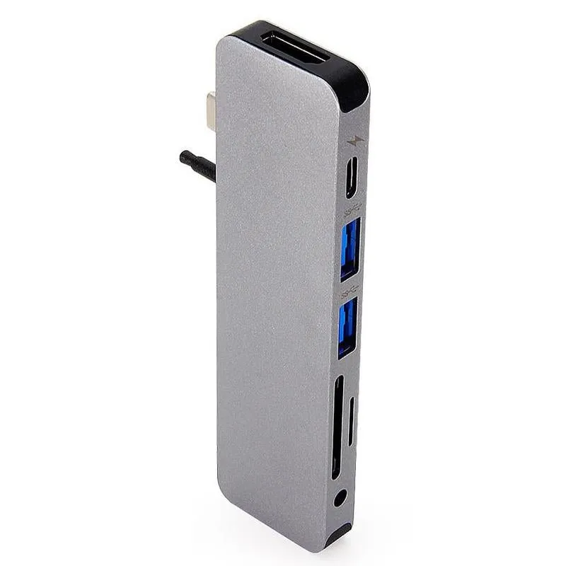 Hub USB-C multiporta HyperDrive Solo grigio - immagine 1