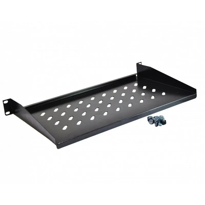 Vassoio corto Powergreen 1U per armadio rack da 19" con profondità di 25 cm - immagine 1