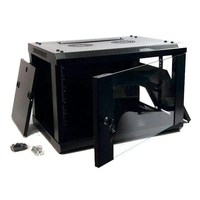 Armadio rack da parete Powergreen 19" 9U 600x600mm - immagine 1