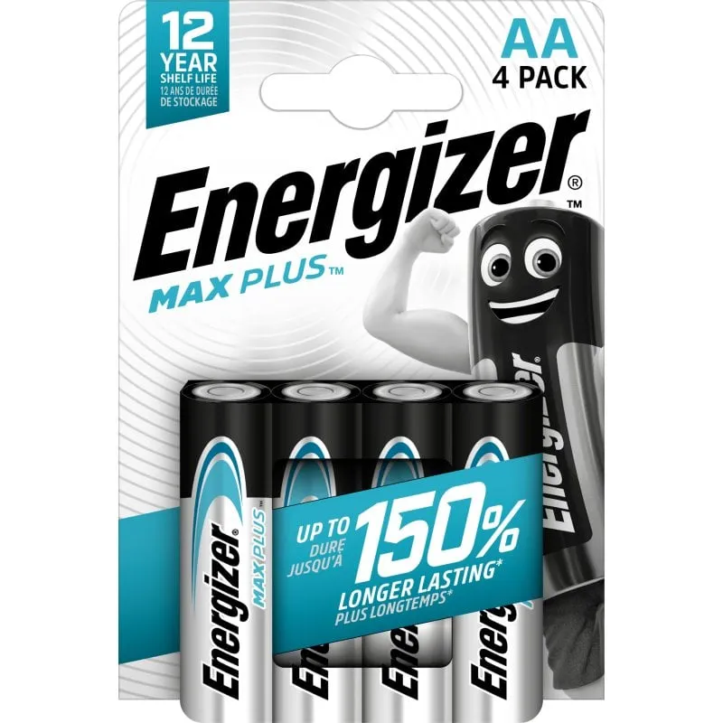 Energizer Max Plus batterie alcaline AA LR6 4 unità - immagine 1