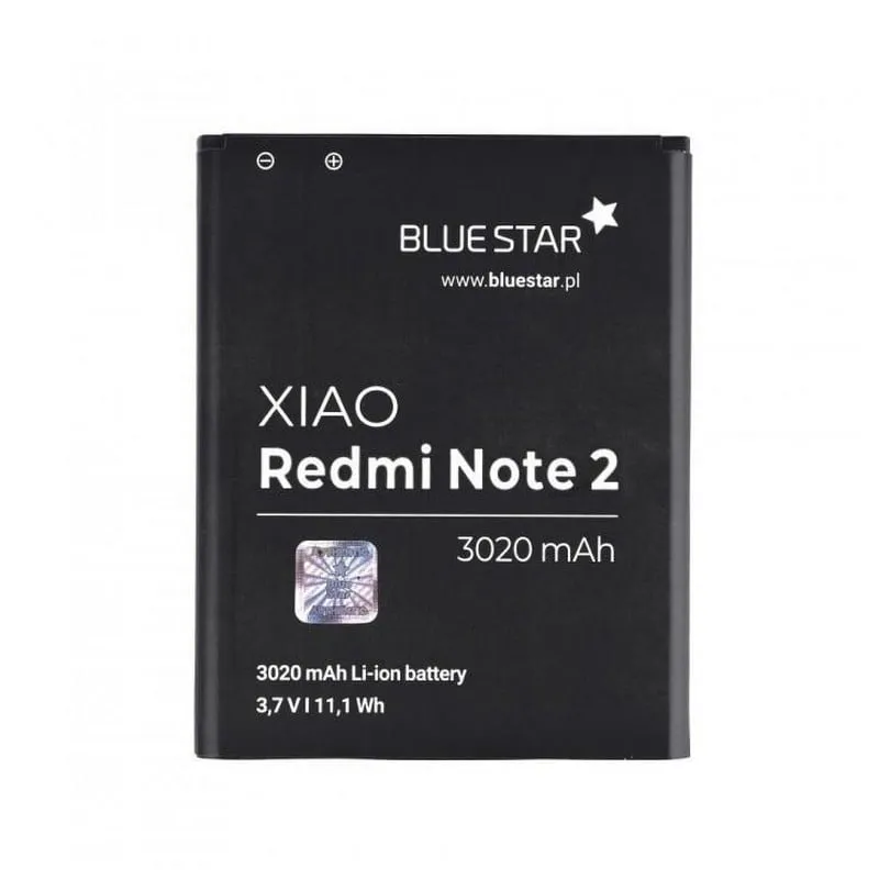 Batteria per Xiaomi Redmi Note 2 3020 MAh Li-ion - immagine 1