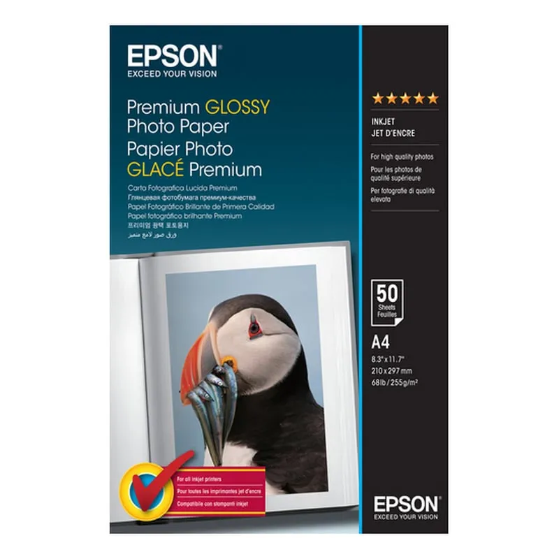 Epson Premium Glossy Photo Paper - A4 - 50 Fogli - immagine 1
