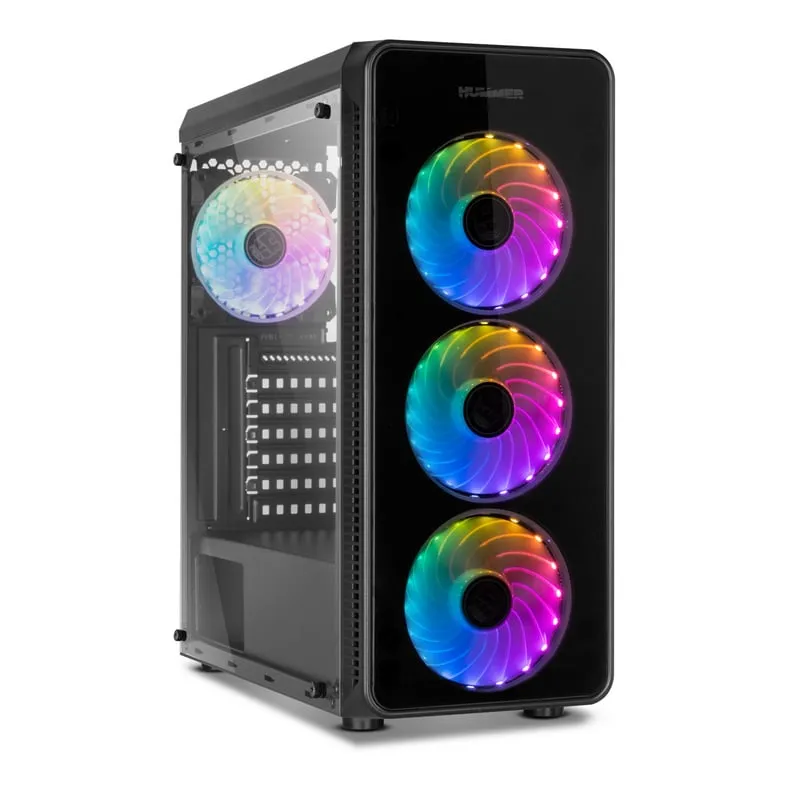Nox Hummer TGM ARGB Vetro temperato USB 3.0 - immagine 1