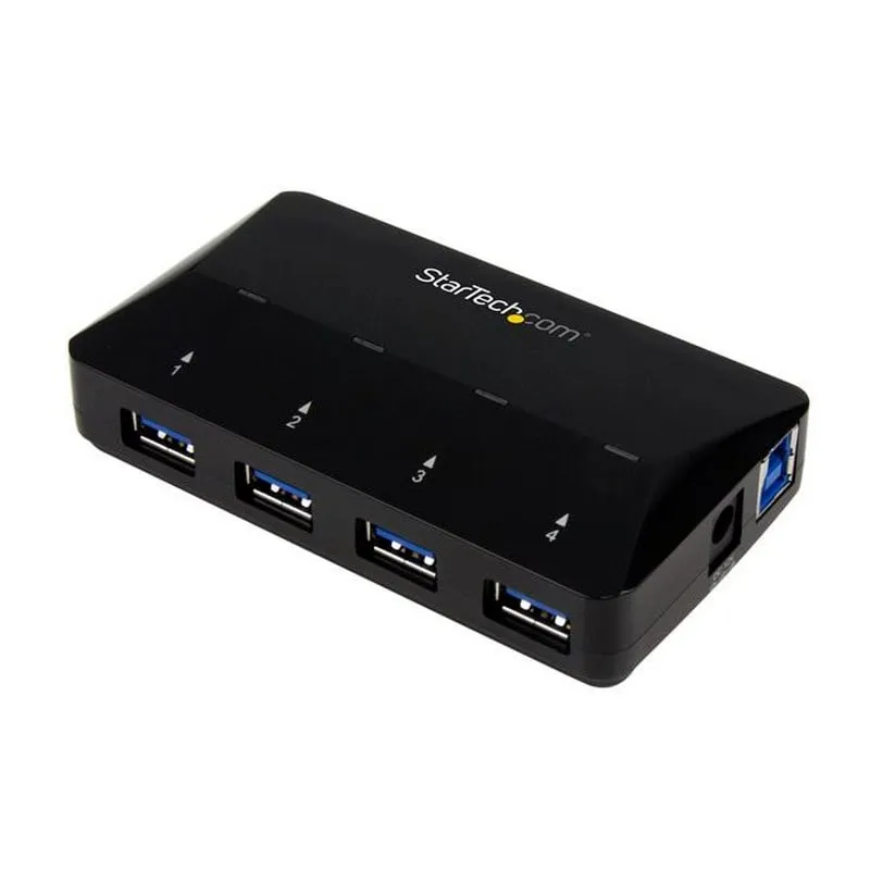 StarTech.com Hub USB 3.0 a 4 Porte con Porta di Ricarica Dedicata - 1 Porta x 2,4 Amp - immagine 1