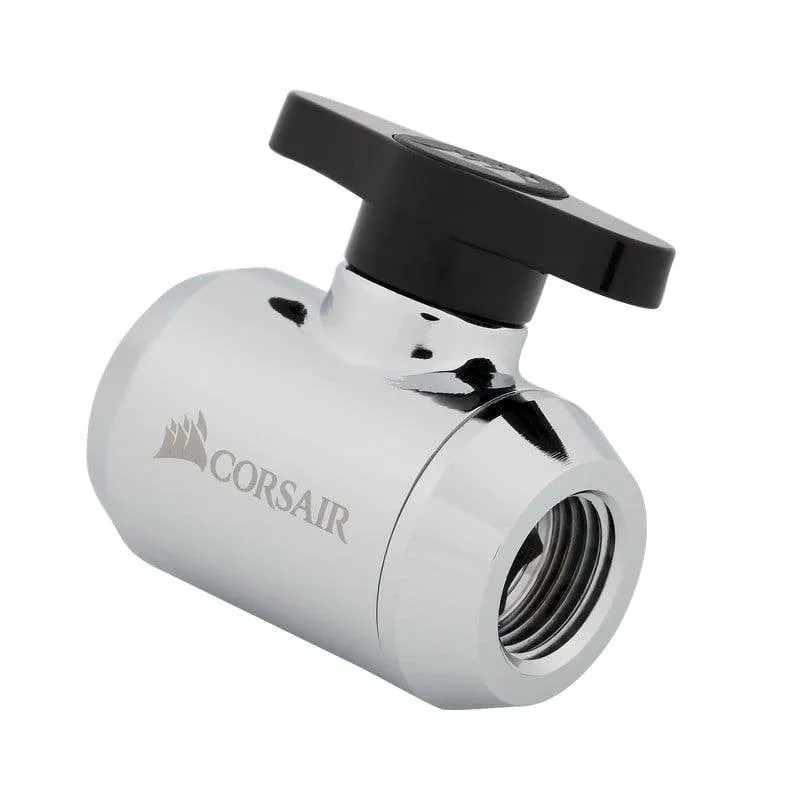 Refrigerazione Liquida Corsair Hydro X Series XF Valvola a Sfera Cromo - immagine 1