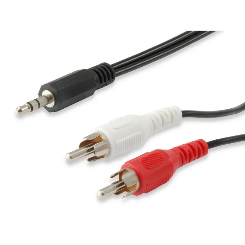 Equipaggia il cavo audio Mini Jack da 3,5 mm maschio a 2 RCA maschio da 2,5 m - immagine 1
