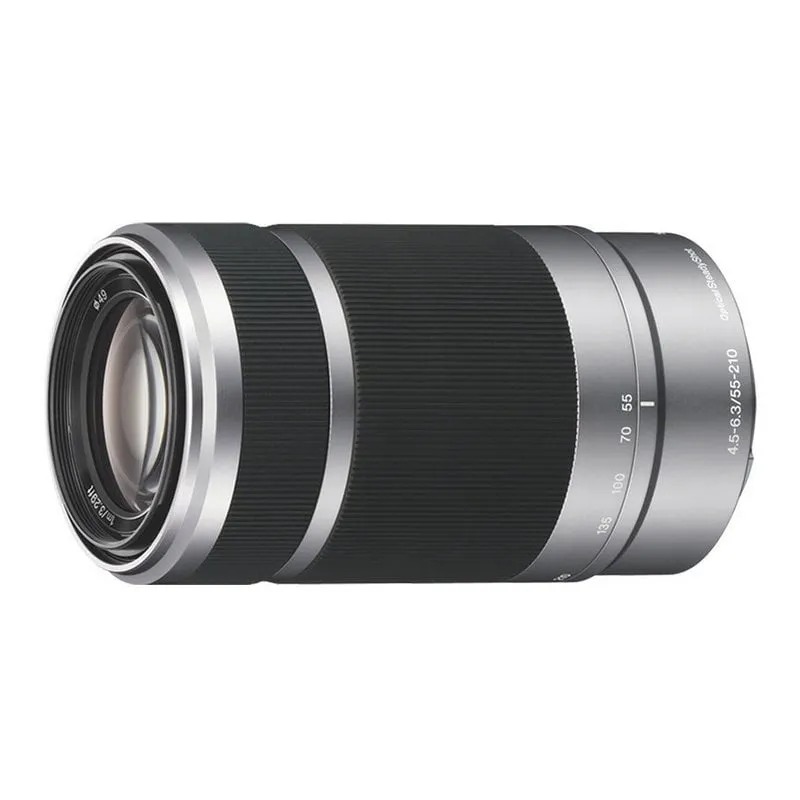Sony SEL55210 E Obiettivo 55-210mm F4.5-6.3 OSS Tipo E Argento - immagine 1