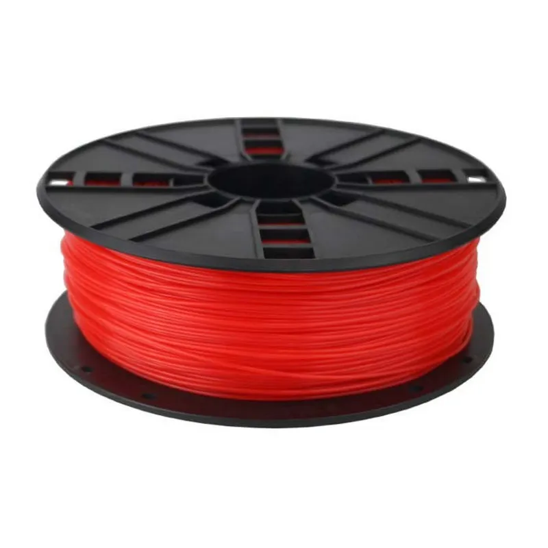Bobina di filamento ABS Gembird 1,75 mm 1 kg rosso fluorescente - immagine 1