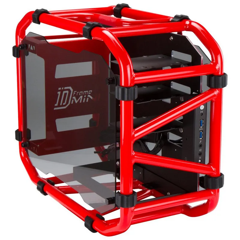 InWin D-Frame Mini vetro temperato USB 3.0 Rosso - immagine 1