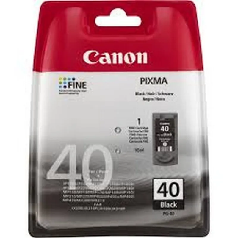 Canon PG-40 Black Cartridge cartuccia d'inchiostro Originale Nero - immagine 1