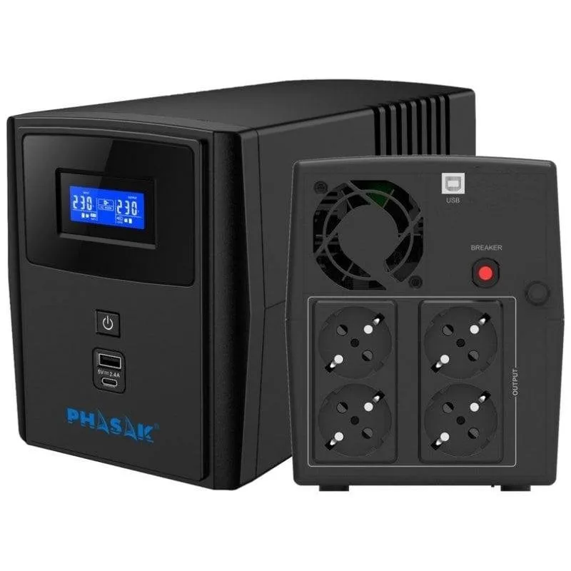Sai Phasak 2200VA Batteria AGM 9Ah 8 Ore Protezione USB - immagine 1