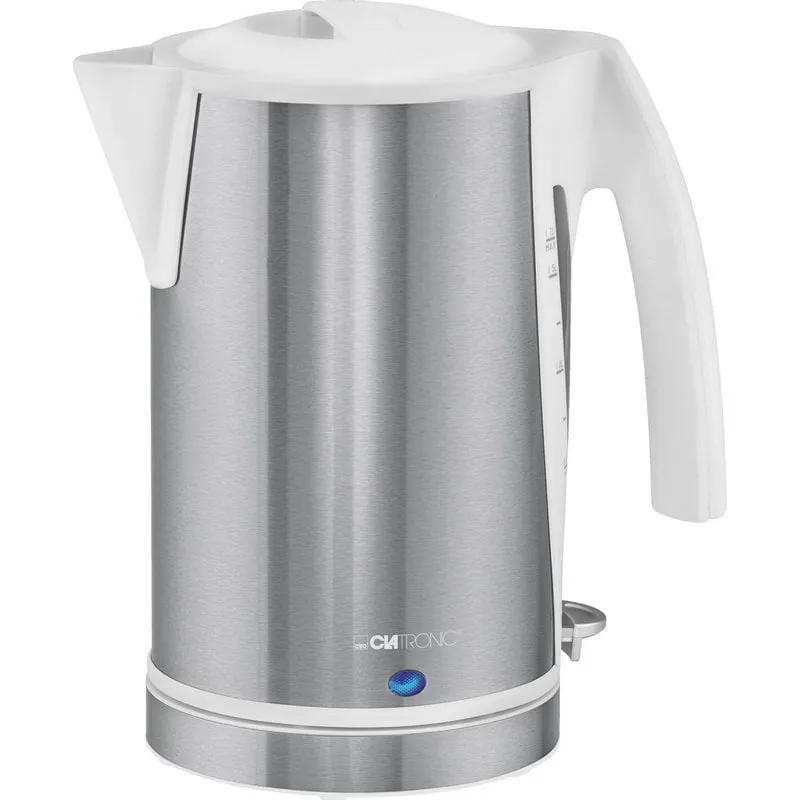Clatronic WKS 3288 Bollitore 1.7L 2200W Bianco/Acciaio inox - immagine 1
