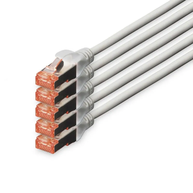 Digitus Cavo di Rete S-FTP Cat. 6 LSZH 20m Grigio 5 Pezzi - immagine 1