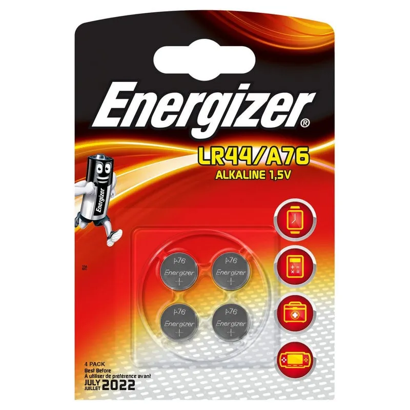 Batterie alcaline Energizer A76 LR44 4 unità - immagine 1