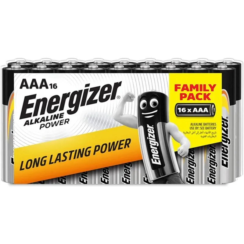 Energizer batterie alcaline AAA LR03 16 unità - immagine 1