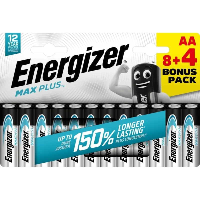 Energizer Max Plus batterie alcaline AA LR6 12 unità - immagine 1