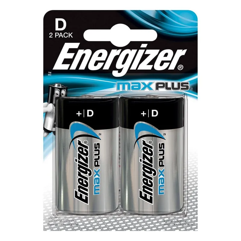 Batterie alcaline D Energizer Max Plus LR20 2 unità - immagine 1