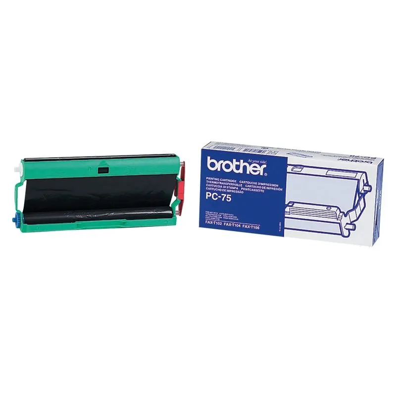 Brother PC-75 ricambio per fax Cartuccia fax + nastro 144 pagine Nero 1 pz - immagine 1