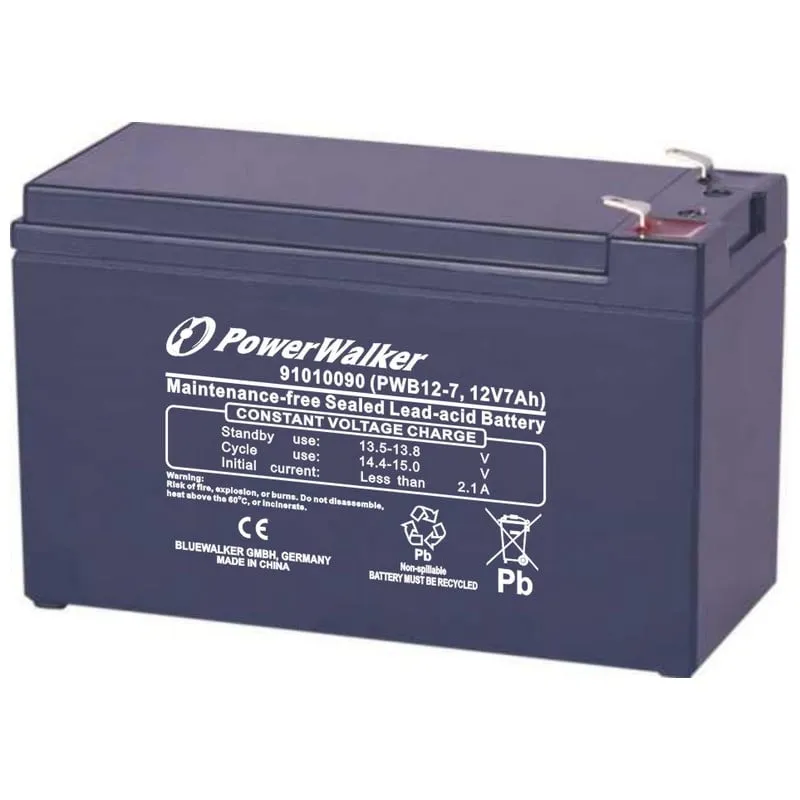 Batteria PowerWalker PWB12-7 12V/7Ah per UPS/UPS - immagine 1