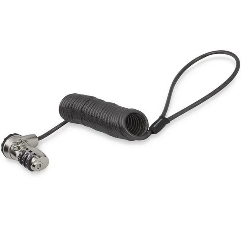 StarTech.com Cavo Lucchetto di Sicurezza con combinazione per PC Portatile - Autoavvolgente - Serratura con Combinazione a 3 cifre - immagine 1