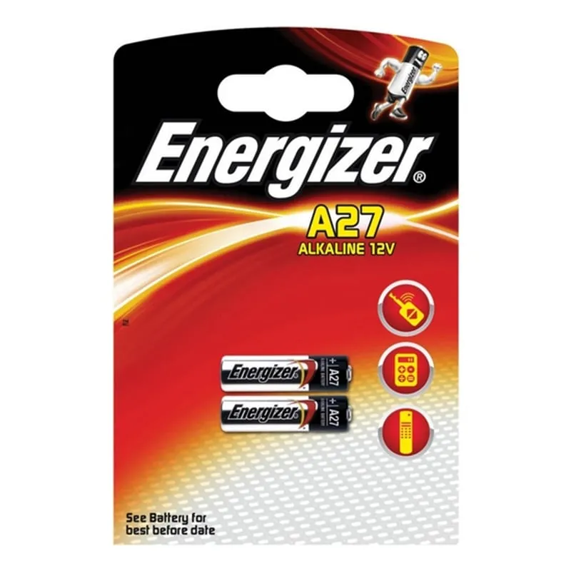 Batteria alcalina Energizer A27 12V 2 unità - immagine 1