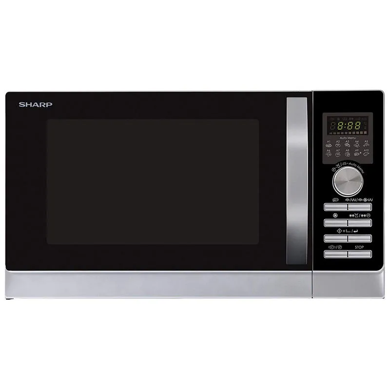 Sharp R843INW Microonde con Grill 3 in 1 25L 900W Argento - immagine 1