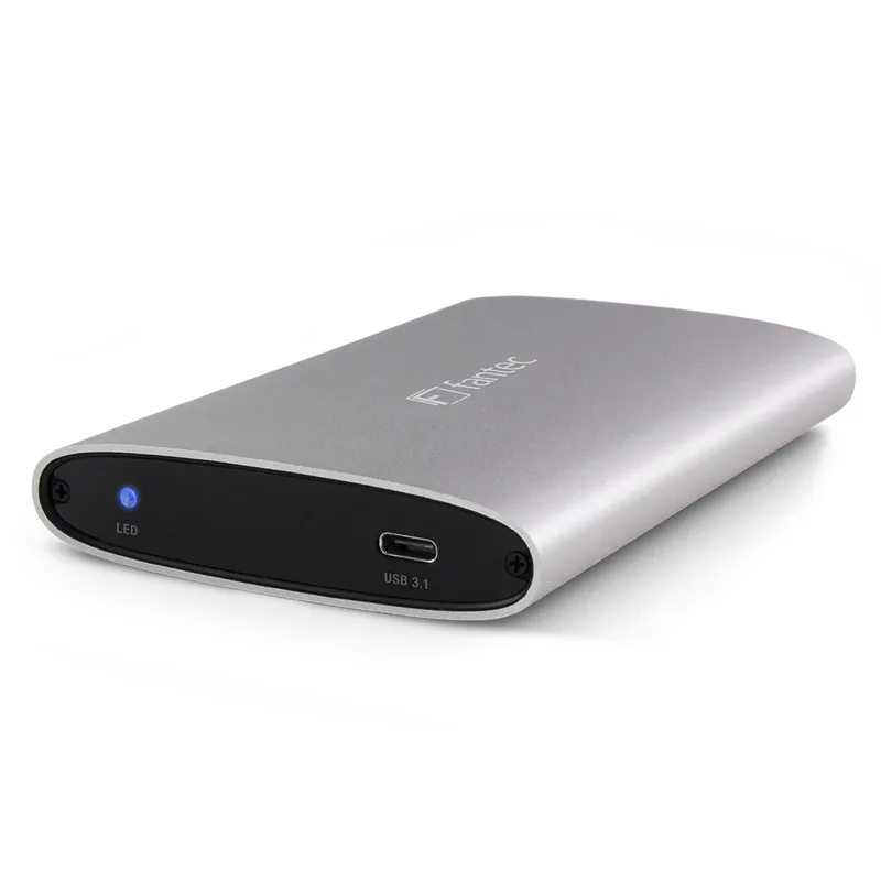 Fantec ALU-25U31 Custodia per HDD/SSD 2,5" SATA3 USB-C - immagine 1