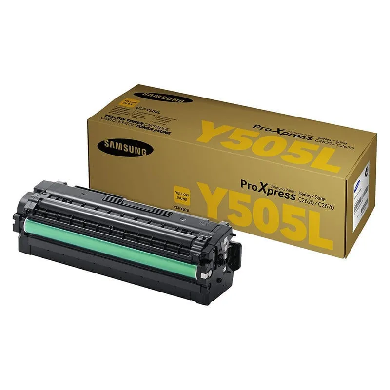 Samsung Cartuccia toner giallo originale HP CLT-Y505L ad alta capacità - immagine 1