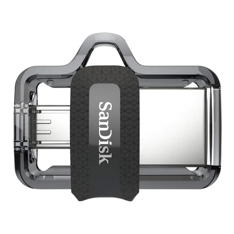 SanDisk Ultra Dual m3.0 unità flash USB 256 GB USB Type-A / Micro-USB 3.2 Gen 1 (3.1 Gen 1) Nero, Argento, Trasparente - immagine 1