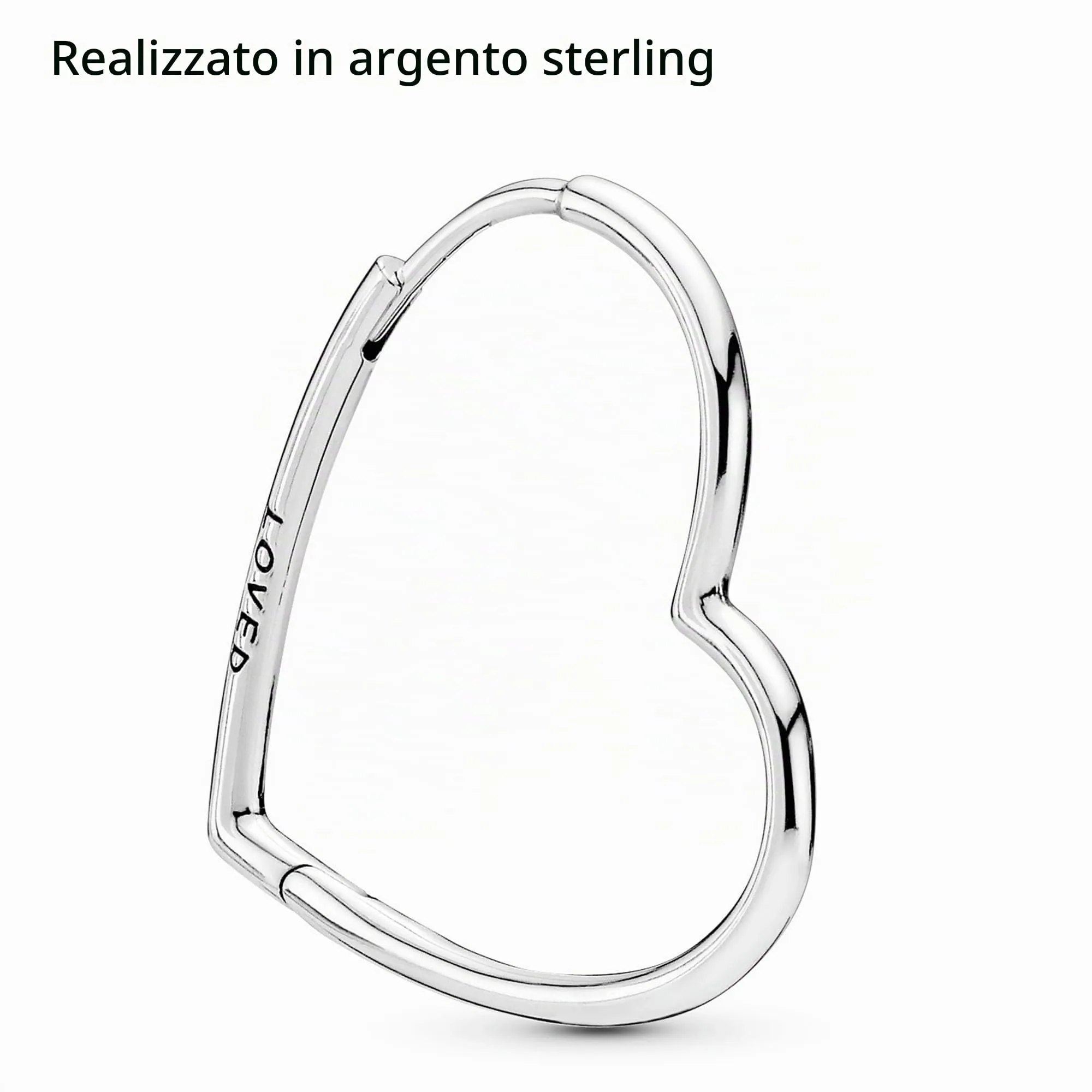 PANDORA Orecchini "cuori asimmetrici dell'amore" 297822 - immagine 5