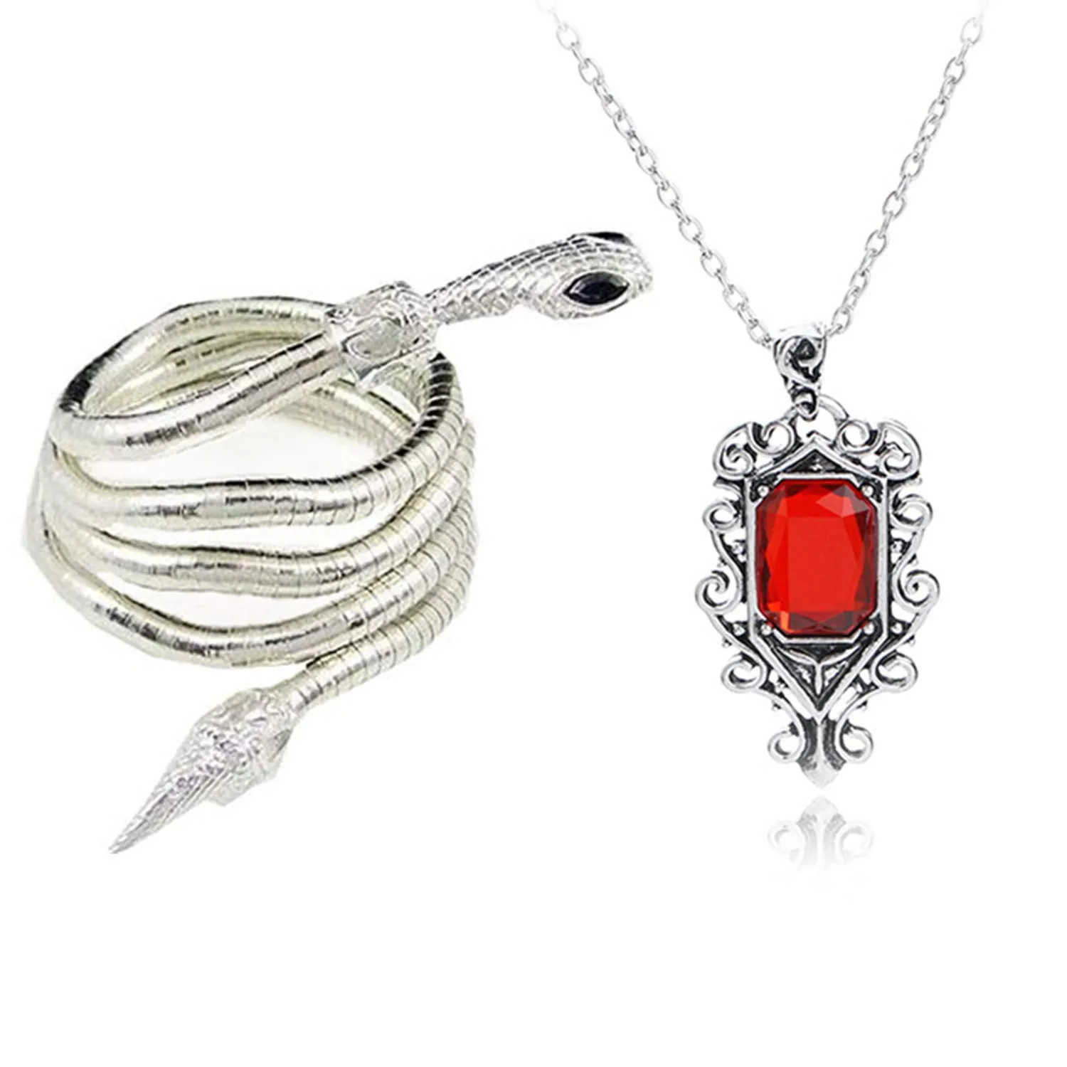 YouU Set Bracciale e Collana Isabelle Lightwood Shadowhunters Collana City of Bones The Mortal Instruments Con Scatola di Immagazzinaggio - immagine 1