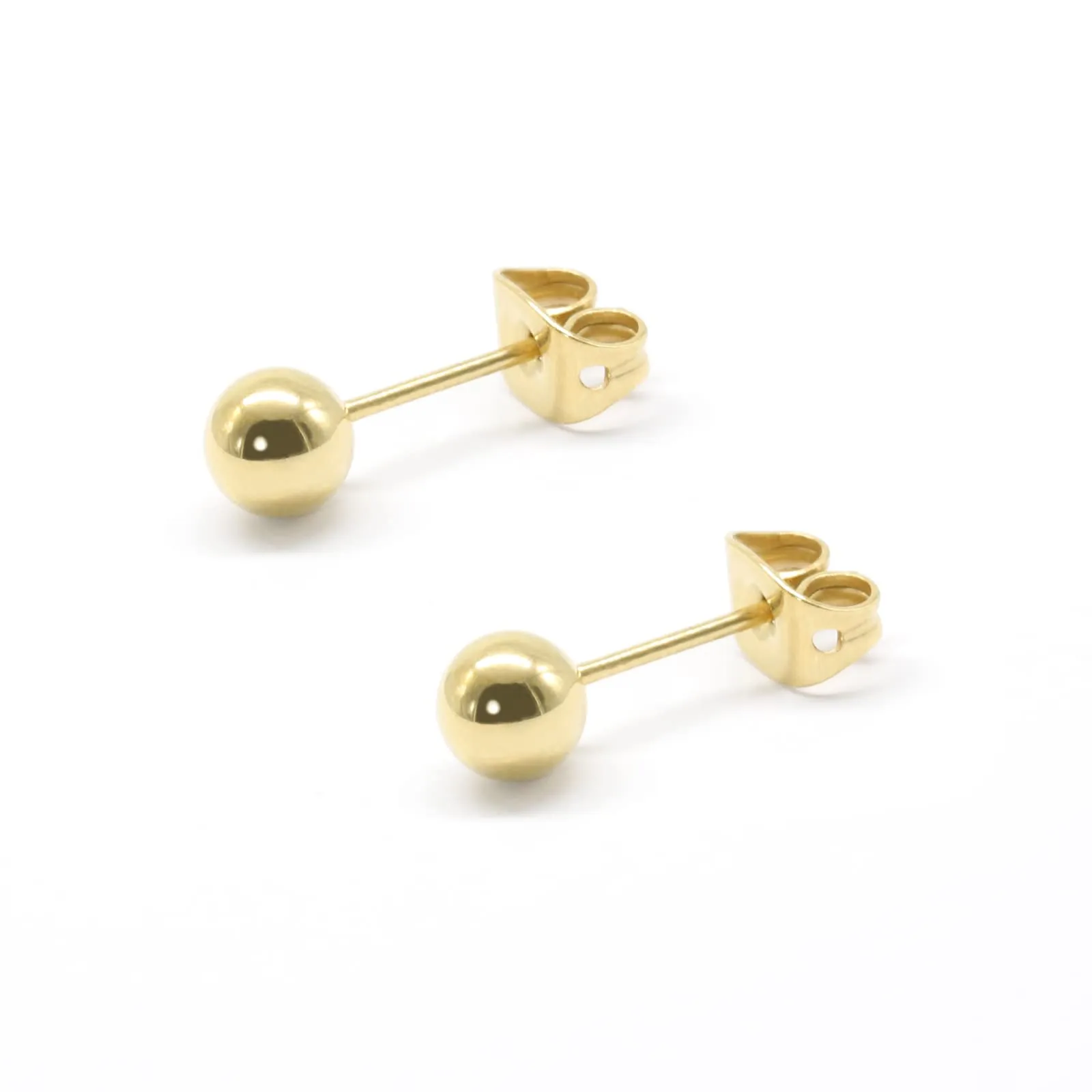 Artskin G23 Orecchini a Sfera in Titanio 5 mm - Oro, Ipoallergenici per Donne e Ragazze Con Orecchie Sensibili - immagine 1