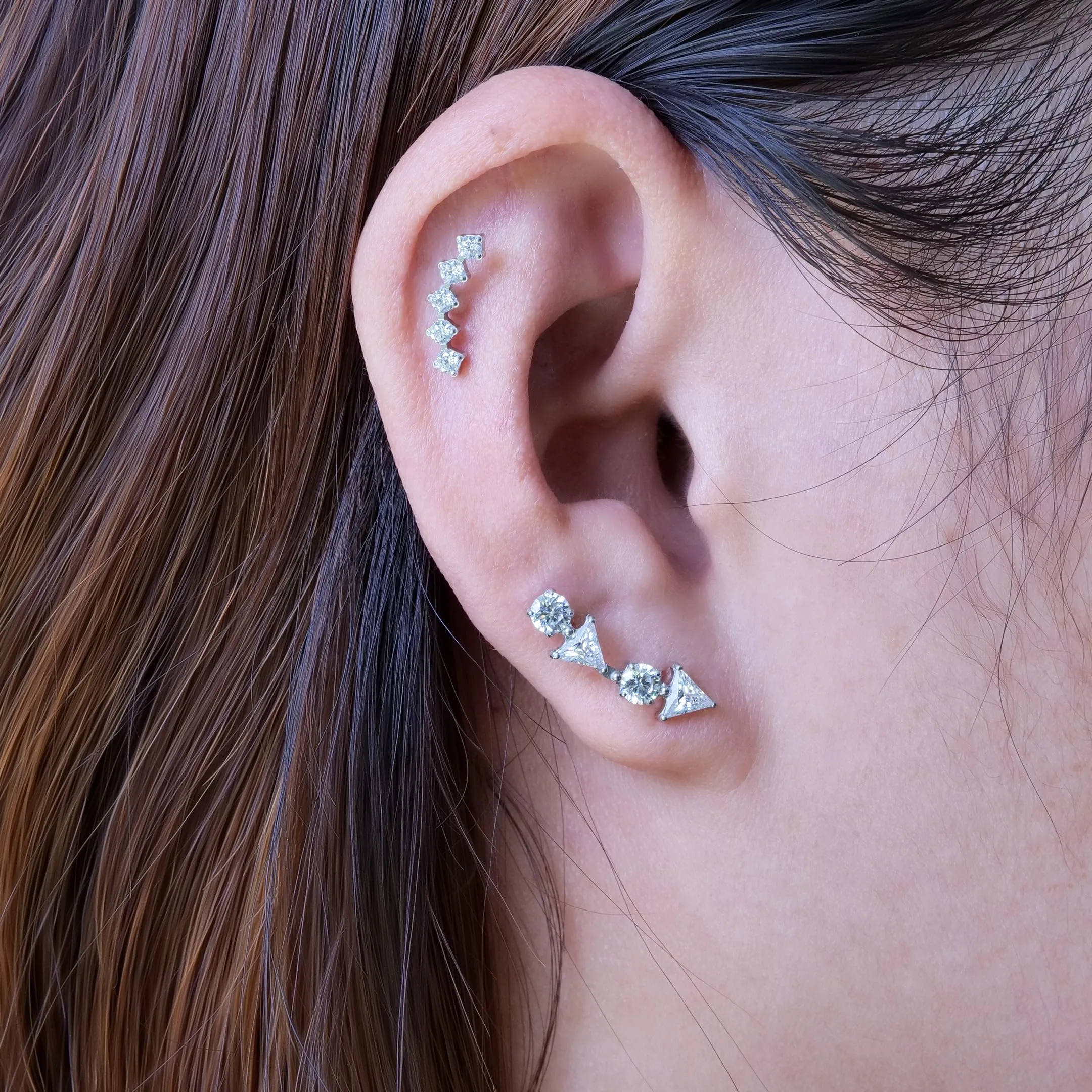 Limerencia Orecchini in Titanio Medico con Tappo a Vite orecchino G23 Anallergici Stud per Orecchie Sensibili Senza Nichel per Donne e Ragazze - immagine 3