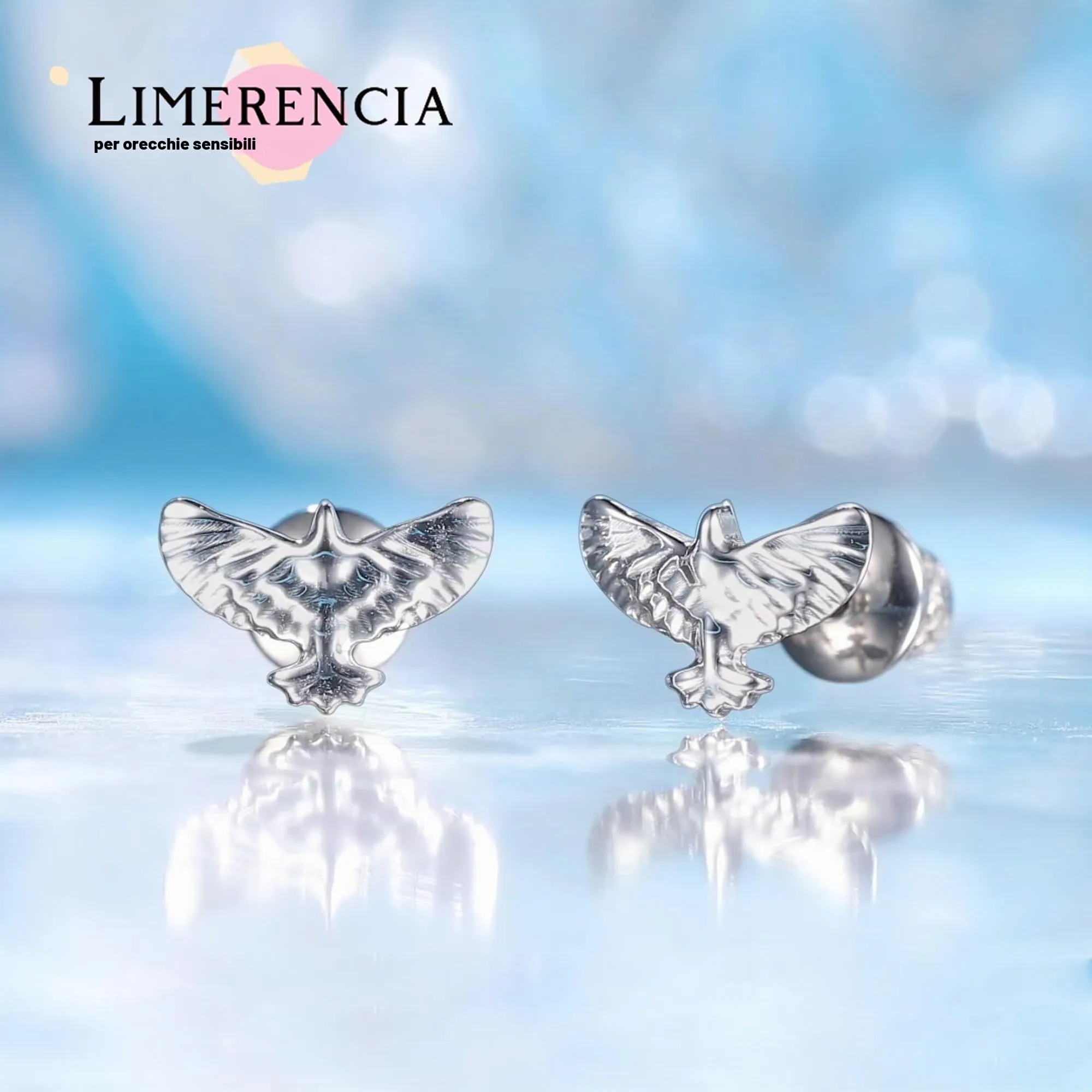 Limerencia in Titanio Medico Tappo a Vite, Orecchini Anallergici G23 Stud per Orecchie Sensibili, Senza Nichel per Donne e Ragazze - immagine 4