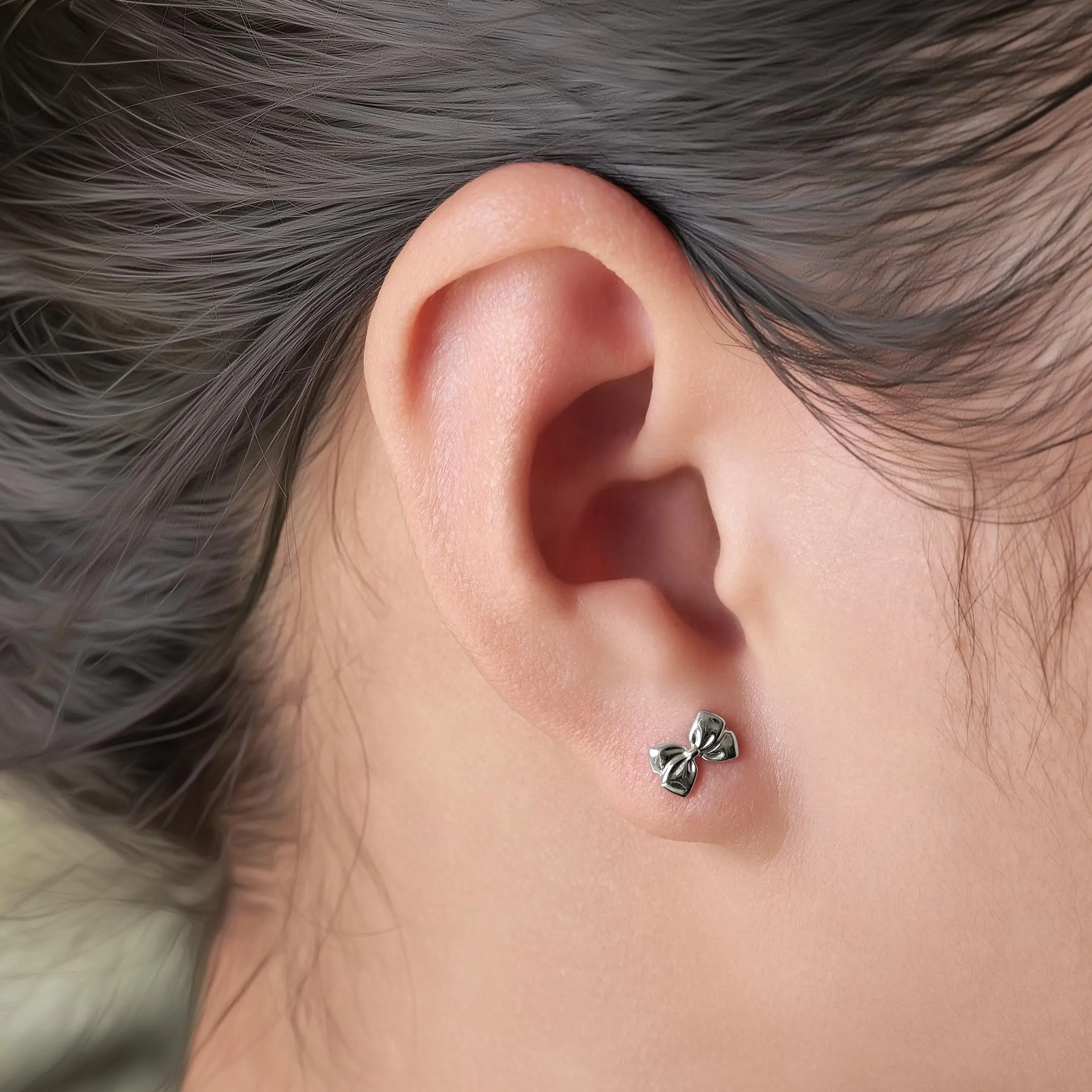 Limerencia Orecchini in Titanio Medico con Tappo a Vite, orecchino G23 Anallergici Stud per Orecchie Sensibili - immagine 5