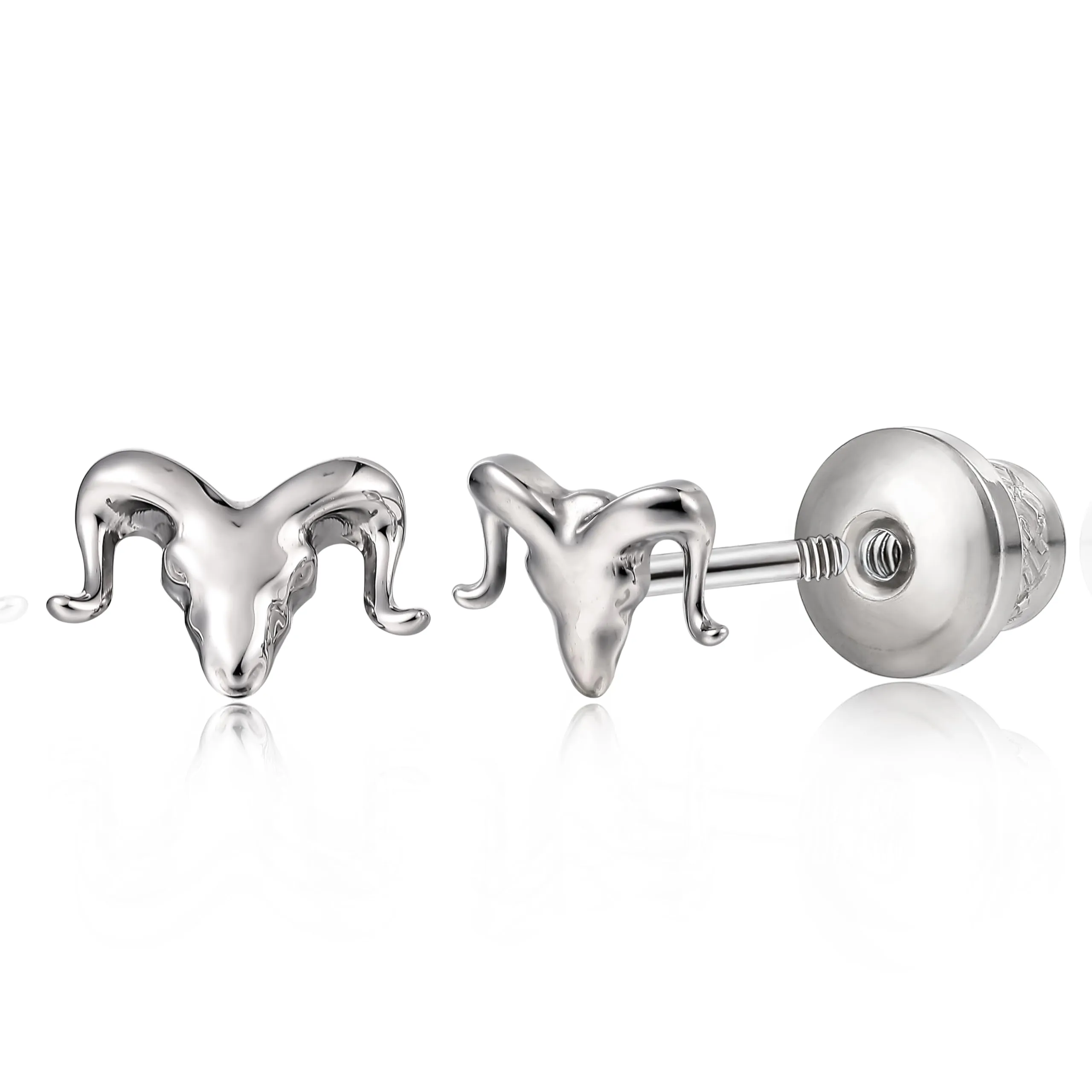 Limerencia Orecchini ipoallergenici in titanio con retro piatto, 20 g, con zirconia cubica, orecchini a perno per cartilagine da donna, 0.8 Millimeter, Titanio, Zirconie sintetico - immagine 1