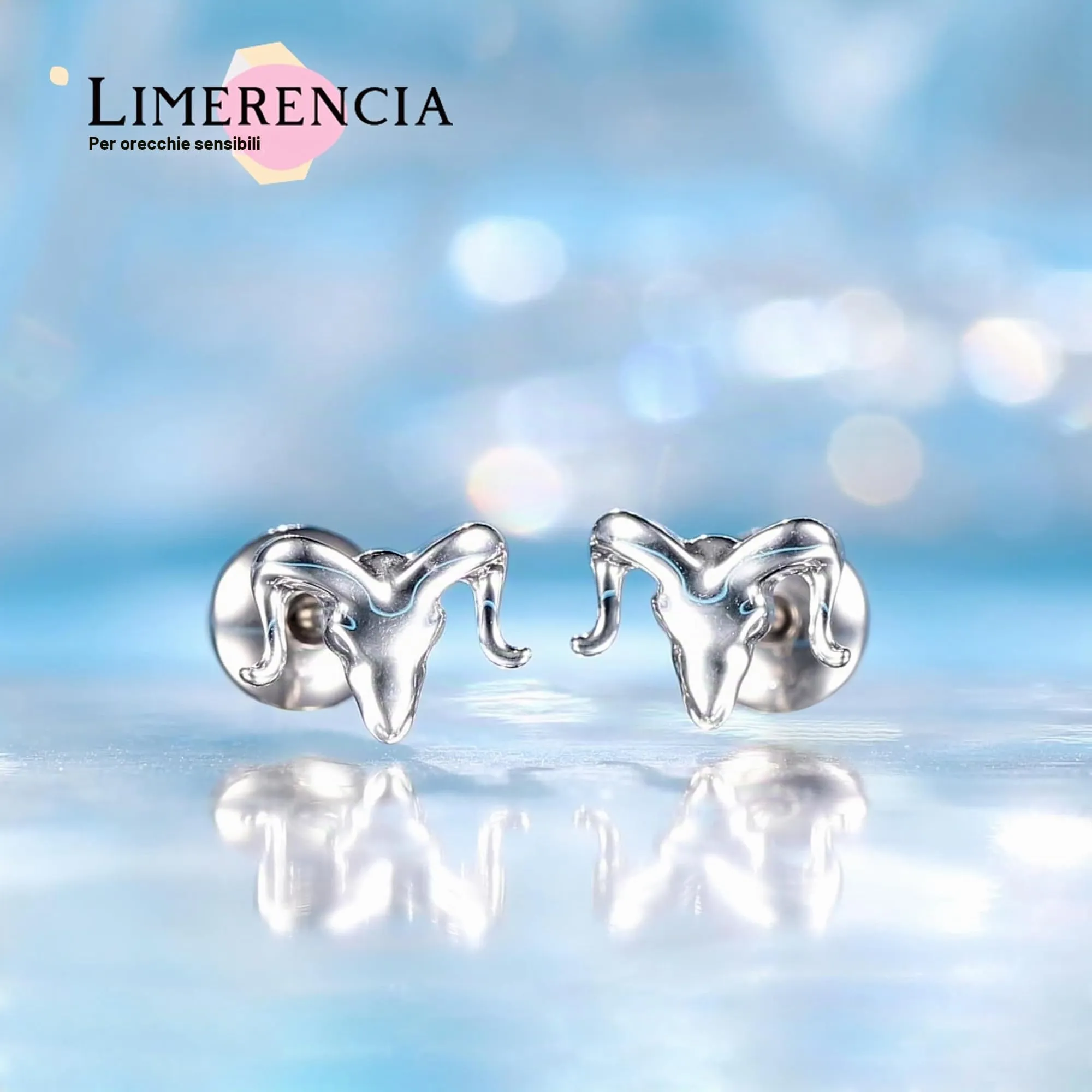 Limerencia Orecchini ipoallergenici in titanio con retro piatto, 20 g, con zirconia cubica, orecchini a perno per cartilagine da donna, 0.8 Millimeter, Titanio, Zirconie sintetico - immagine 4