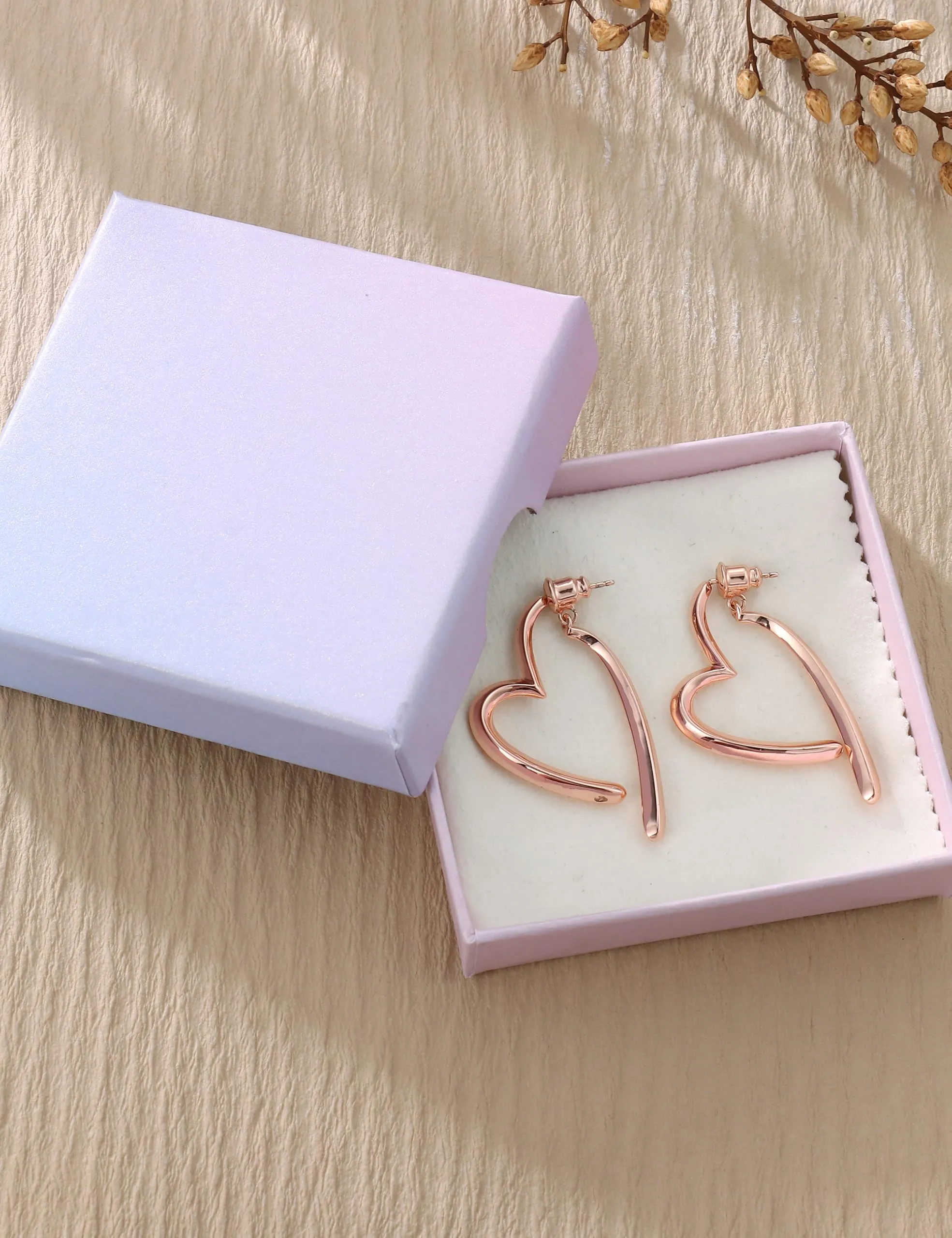 Adramata Orecchini Donna Cerchio Con Cuore Perni In Argento 925 - immagine 3