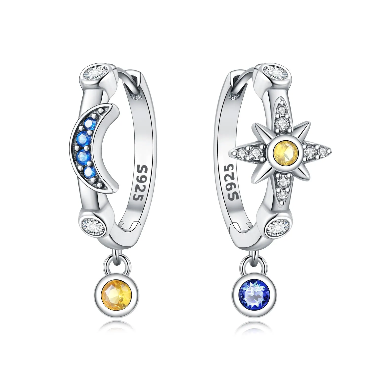 CYMYSS Orecchini Donna Pendenti Orecchini Donna Argento 925 Pendenti Orecchini Pendenti Donna Orecchini Anallergici Donna Orecchini Pendenti Argento Earrings for Women - immagine 1