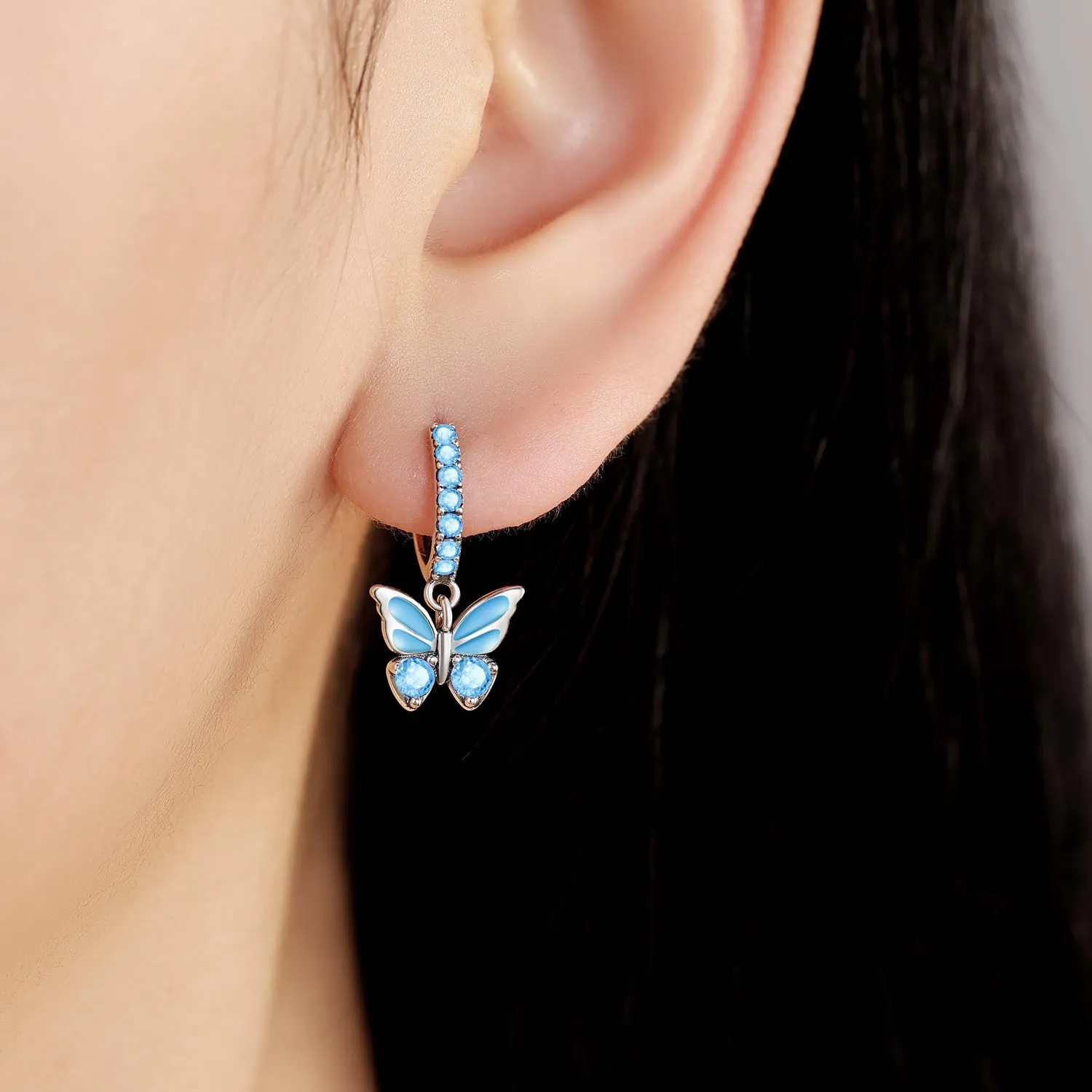 CYMYSS Orecchini Donna Pendenti Orecchini Donna Argento 925 Pendenti Orecchini Pendenti Donna Orecchini Anallergici Donna Orecchini Pendenti Argento Earrings for Women - immagine 5