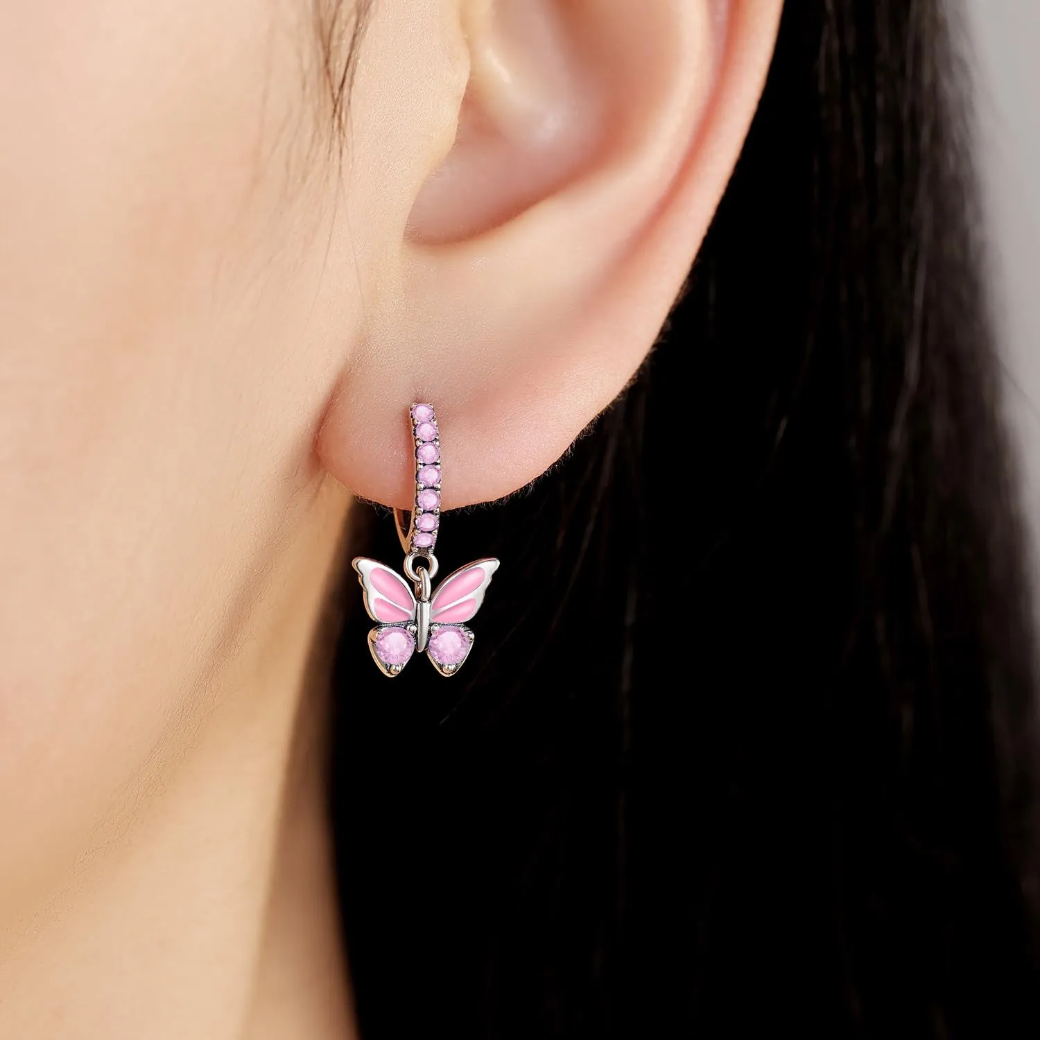 CYMYSS Orecchini Donna Pendenti Orecchini Donna Argento 925 Pendenti Orecchini Pendenti Donna Orecchini Anallergici Donna Orecchini Pendenti Argento Earrings for Women - immagine 6