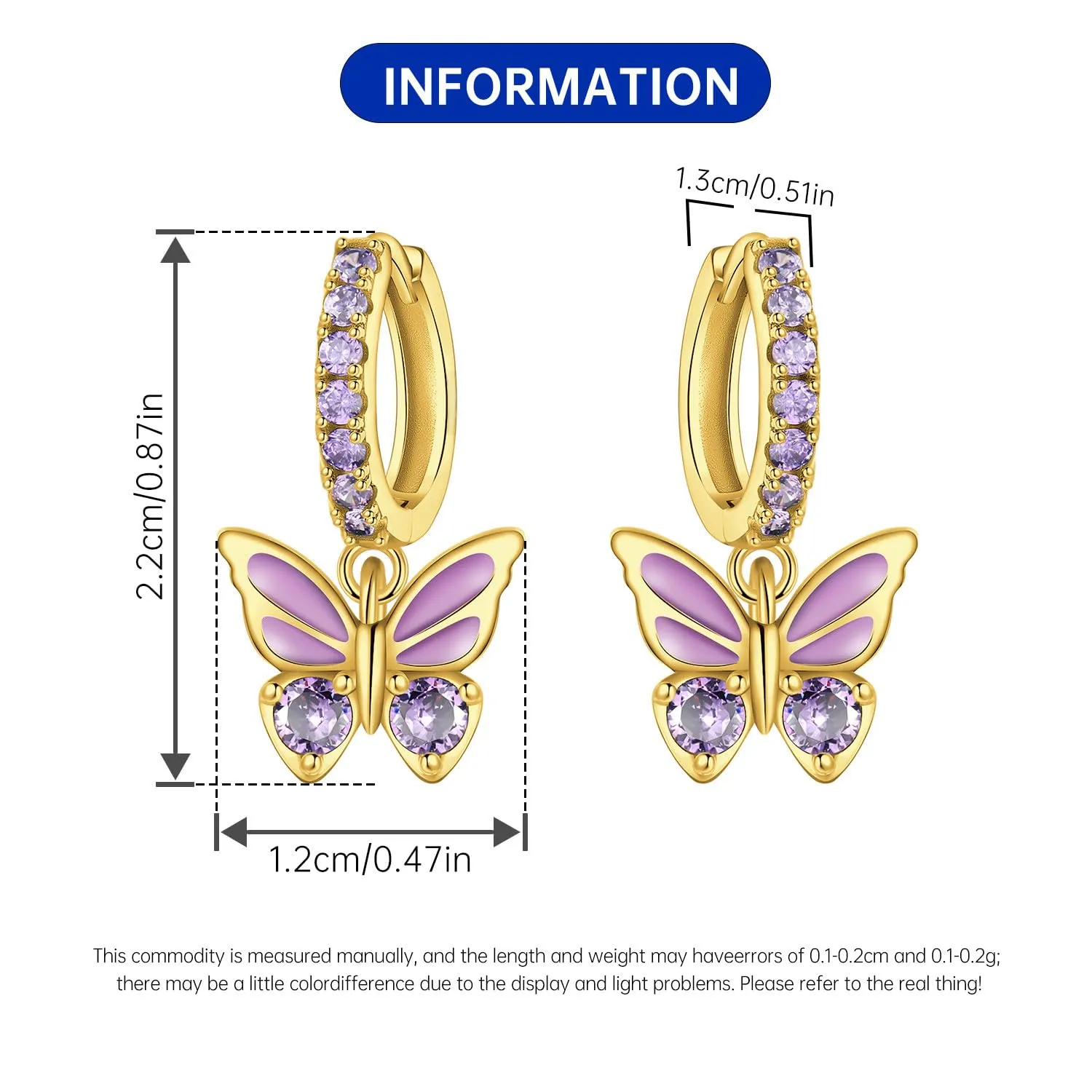 CYMYSS Orecchini Donna Pendenti Orecchini Donna Argento 925 Pendenti Orecchini Pendenti Donna Orecchini Anallergici Donna Orecchini Pendenti Argento Earrings for Women - immagine 2