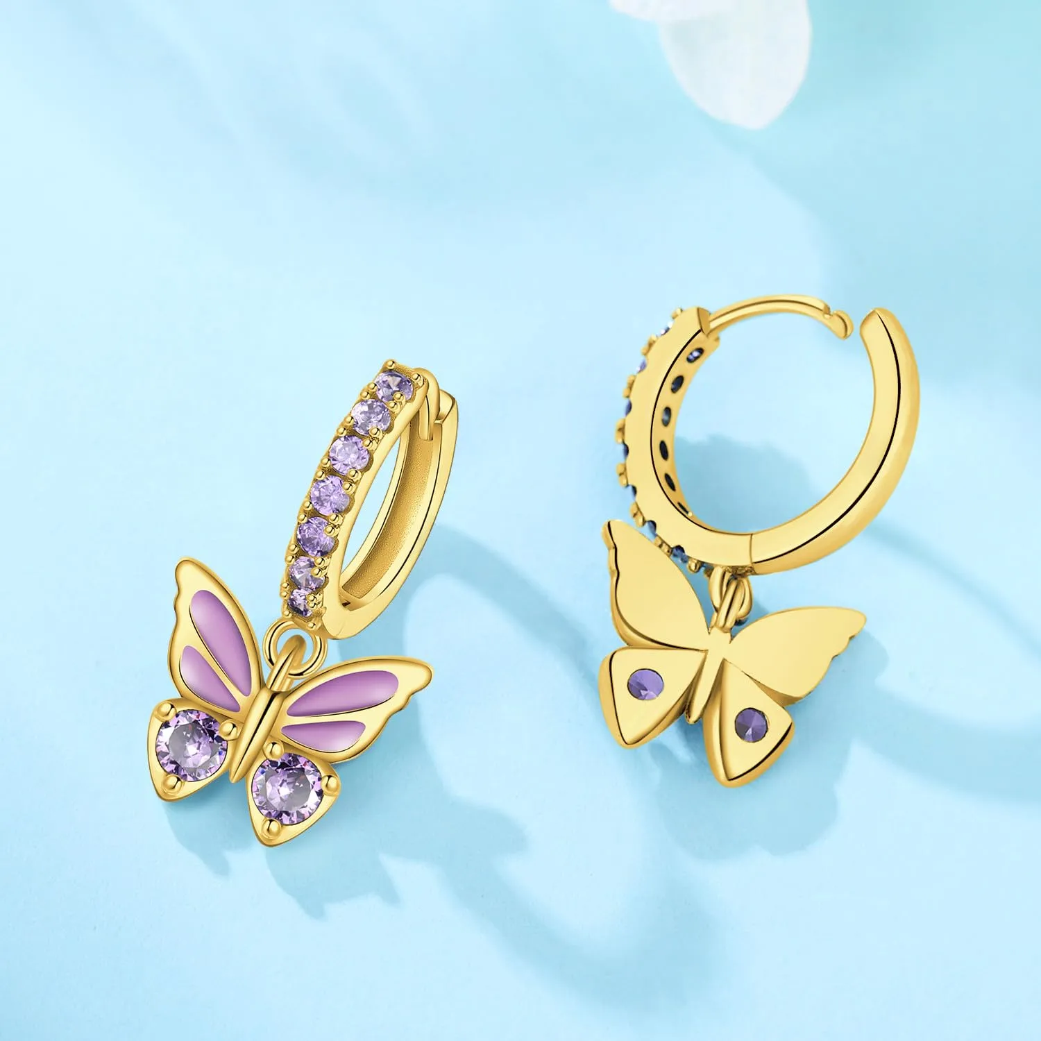 CYMYSS Orecchini Donna Pendenti Orecchini Donna Argento 925 Pendenti Orecchini Pendenti Donna Orecchini Anallergici Donna Orecchini Pendenti Argento Earrings for Women - immagine 3