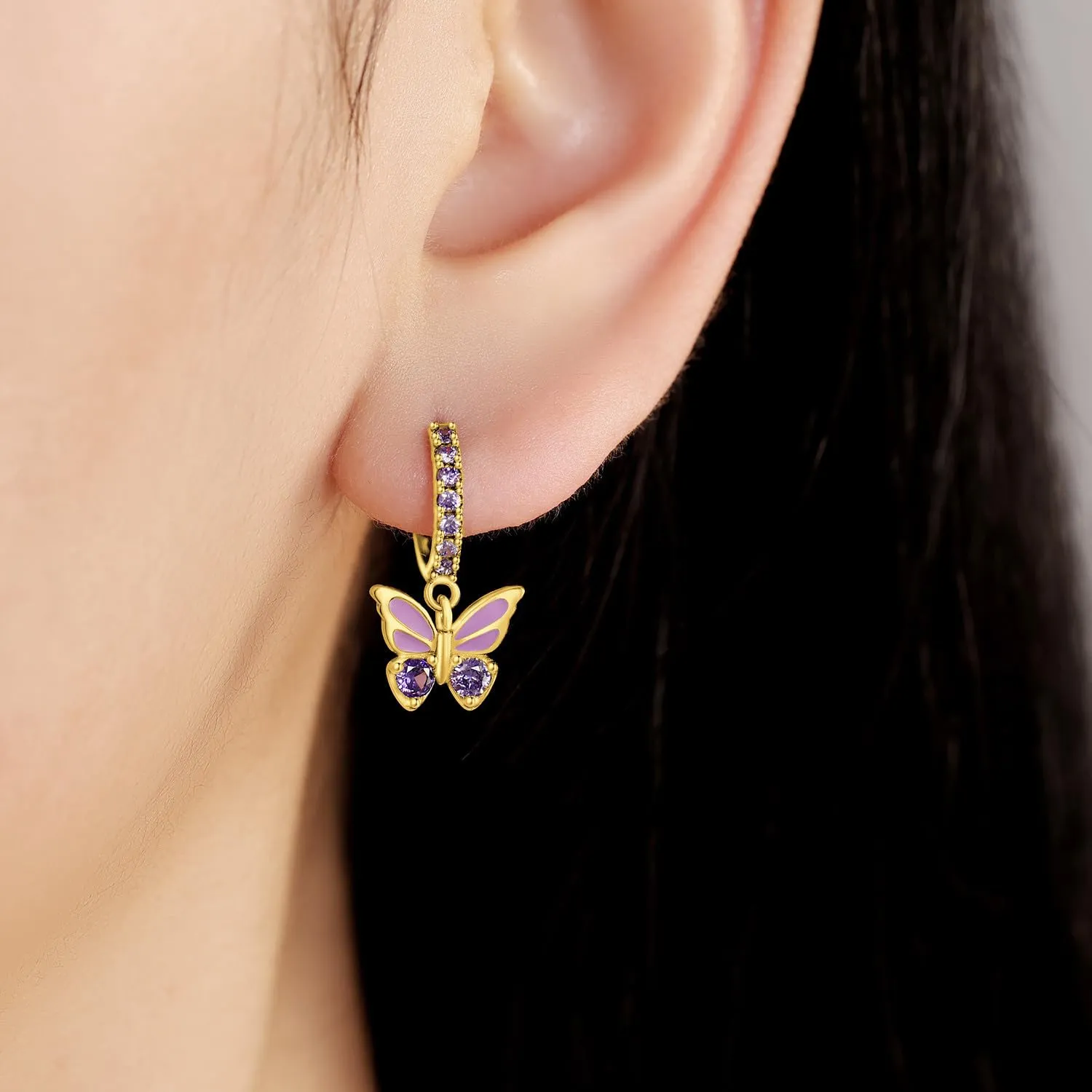CYMYSS Orecchini Donna Pendenti Orecchini Donna Argento 925 Pendenti Orecchini Pendenti Donna Orecchini Anallergici Donna Orecchini Pendenti Argento Earrings for Women - immagine 4