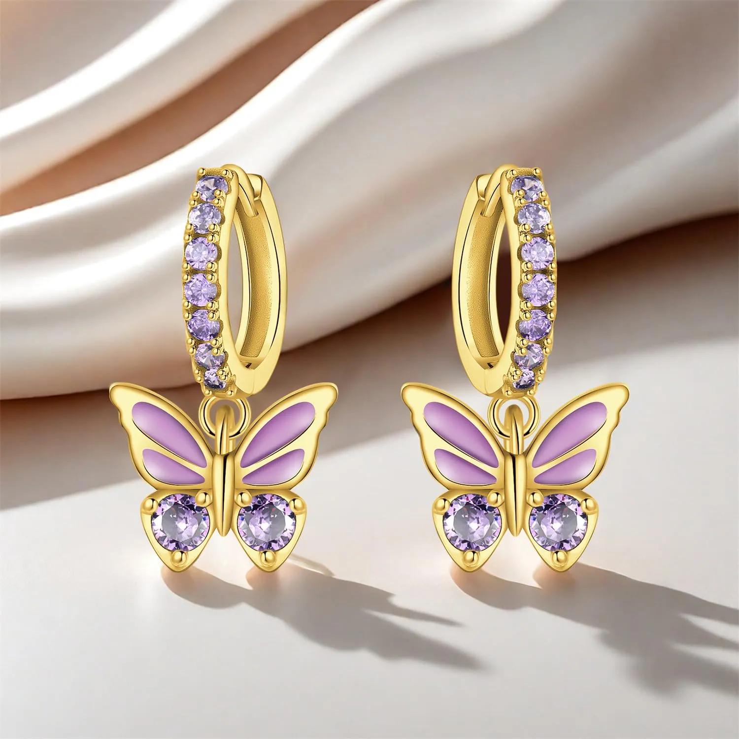 CYMYSS Orecchini Donna Pendenti Orecchini Donna Argento 925 Pendenti Orecchini Pendenti Donna Orecchini Anallergici Donna Orecchini Pendenti Argento Earrings for Women - immagine 6